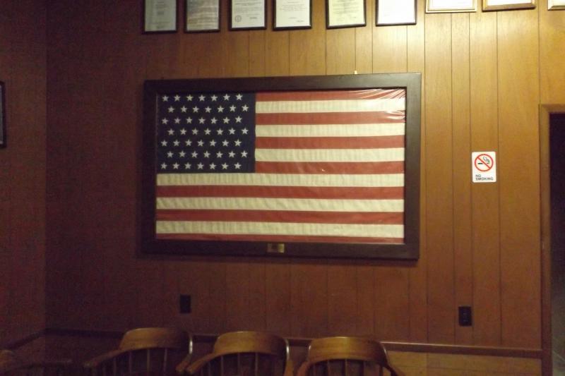 49 Star American Flag given to Post 104