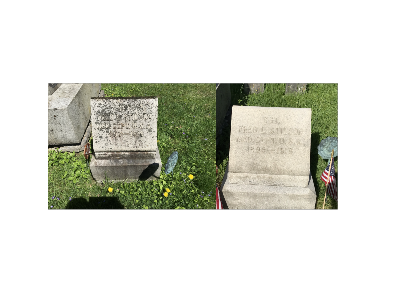 Fred L Stilson  headstone restoration