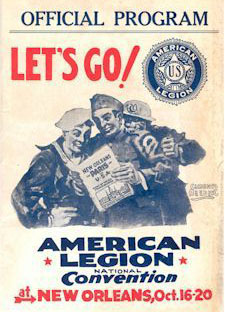 1922- Ocotber.4th American Legion convention in New Orleans La.   