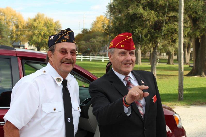 American Legion National Commander Charles E. Schmidt (2016 - 2017) visits Craig, Missouri