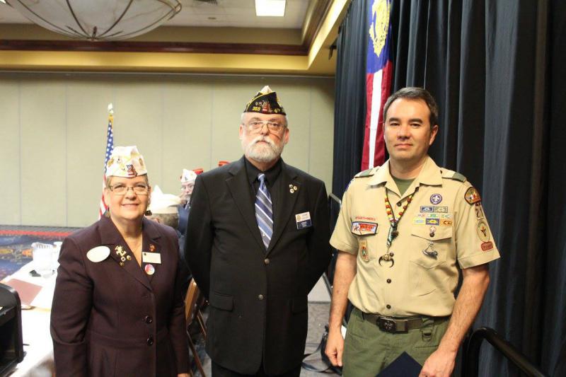 Post 359 Scouter Receives Legion Square Knot Award