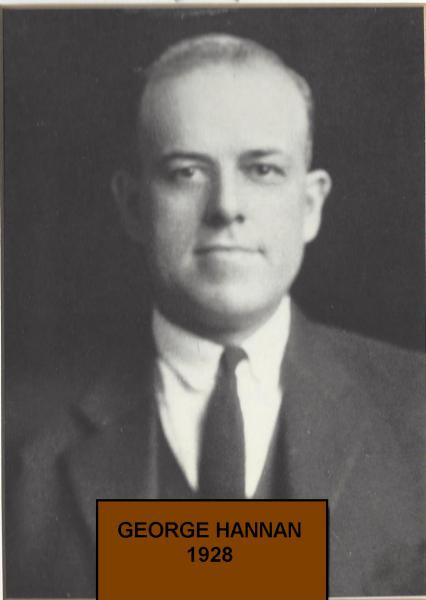 George Hannon takes over in 1928