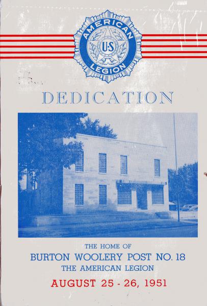 Dedication of rebuilt post home