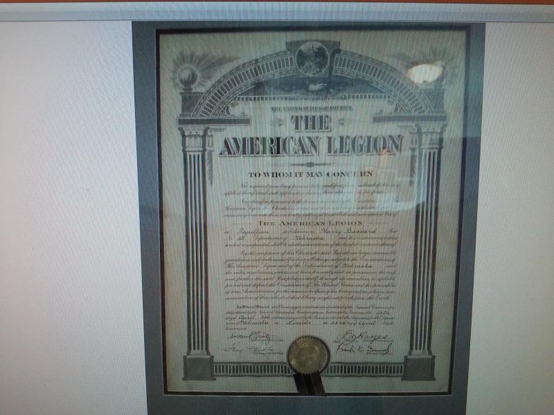 American Legion Post 32 became a Chartered Organization of the American Legion