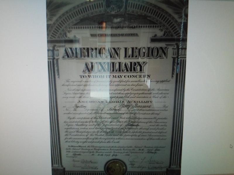 American Legion Post 32 Womens Auxiliary was established 