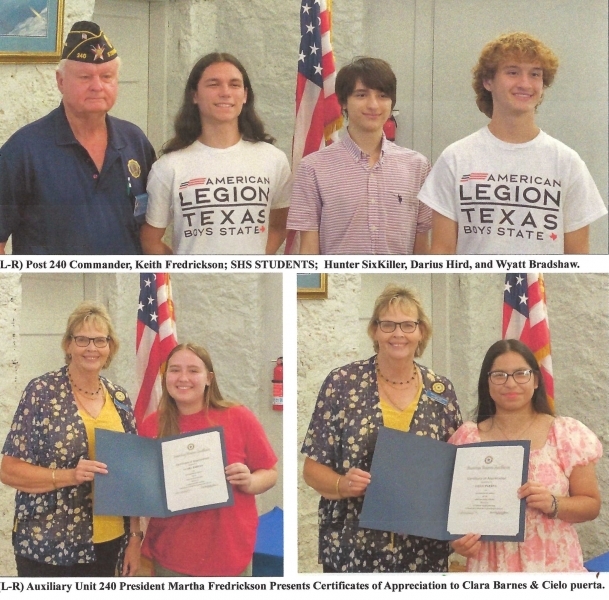 Local Students graduate from American Legion Texas Boys State & Texas ...