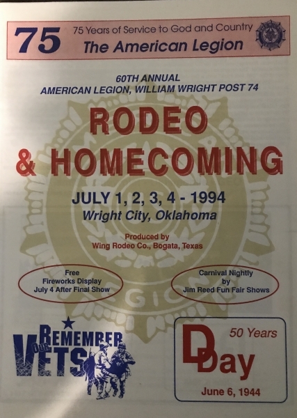 The 60th American Legion William Wright Post 74 1st-4th July Rodeo