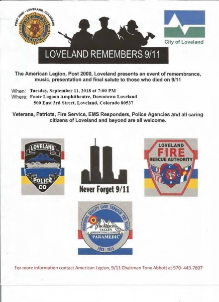 4th Annual Loveland Remembers 9/11