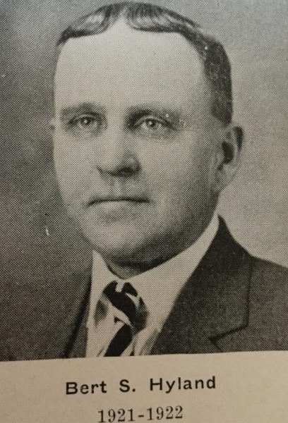 Bert S. Hyland Elected First Commander of Rutland Post #31