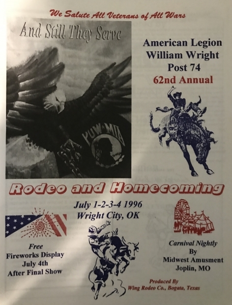 The 62nd American Legion William Wright Post 74 1st-4th July Rodeo