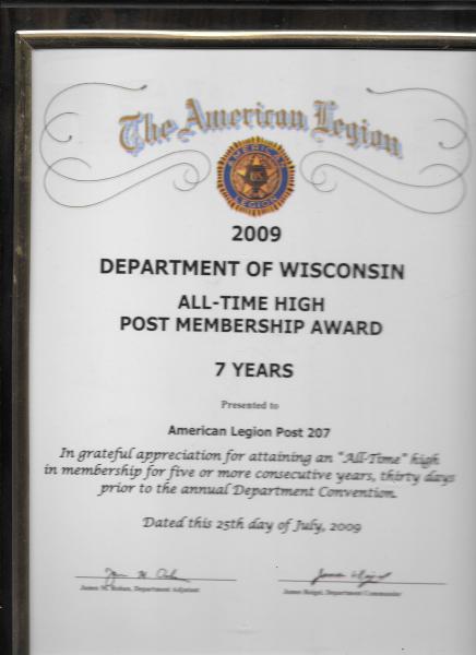 2009 Membership All-Time High 7 Years