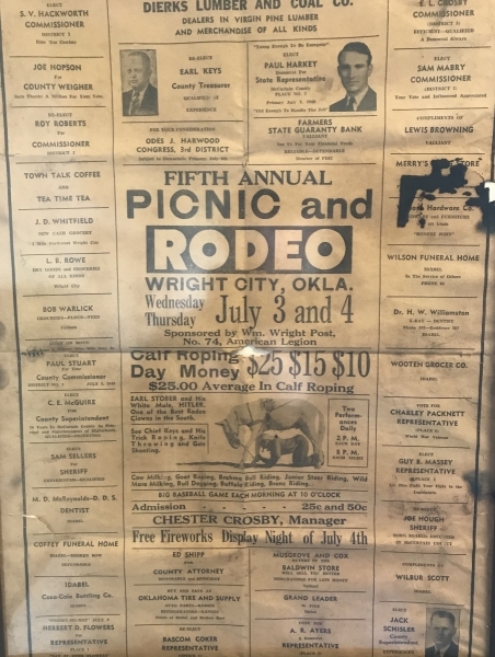 Newspaper Rodeo Advertisement 