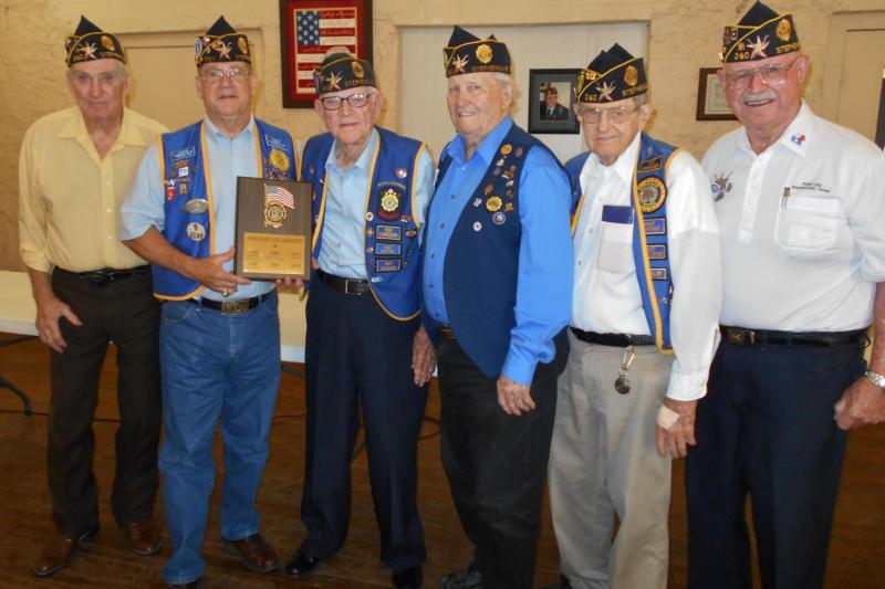 Post 240 Honorary Life Members Gather for Photo