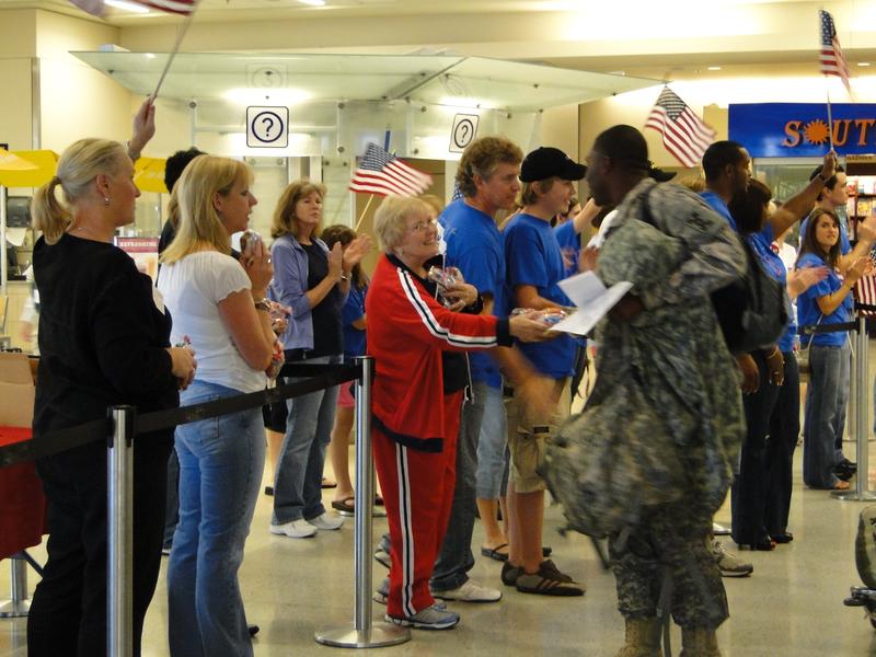 Group welcomes home troops