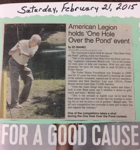 HOLE OVER THE POND EVENT