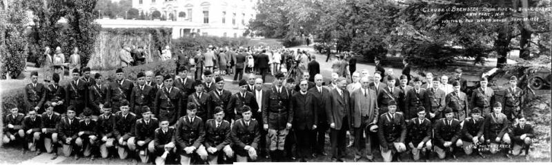 Newport's Drum Corps Meet President Hoover