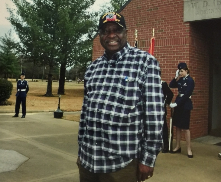 Joe Kyles at the West Tennessee State Veterans Cemetery at Wreaths Across America