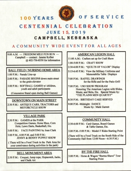 Centennial Celebration Event Guide