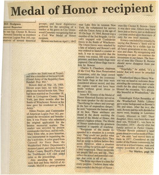 Medal of Honor Recipient
