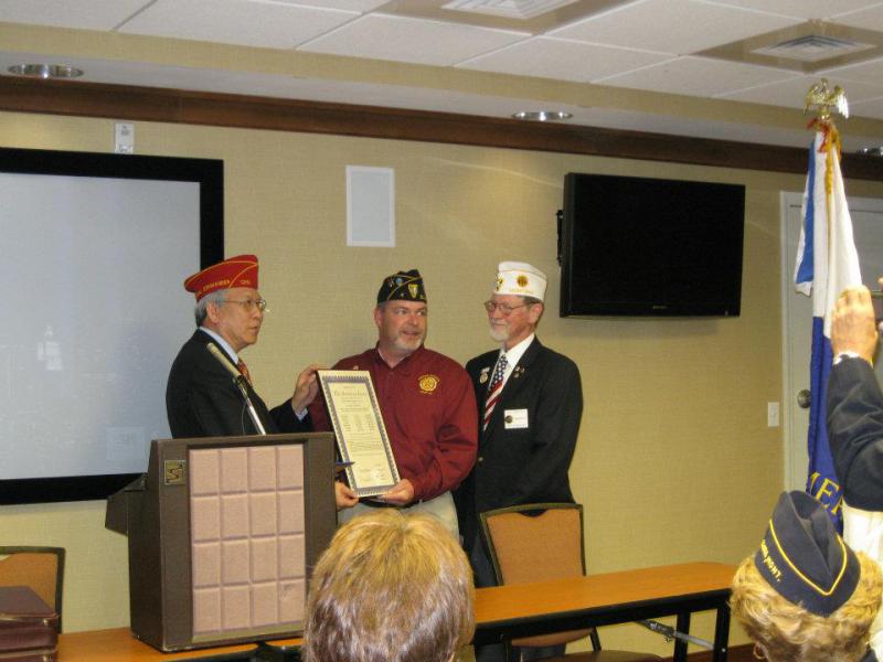 Post Receives Charter From National Commander Fang Wong