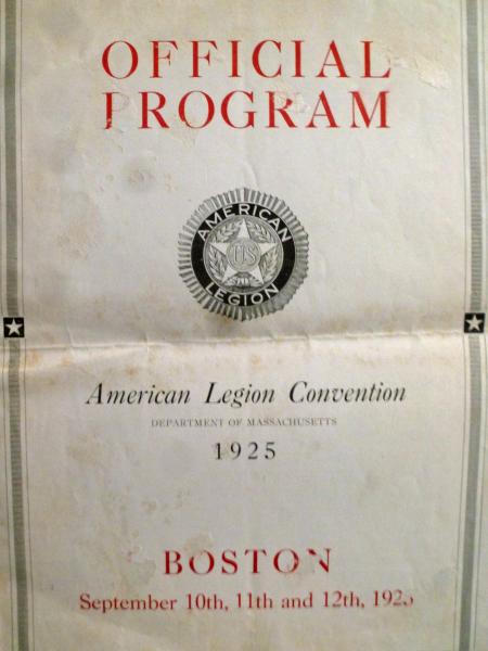               1925 Minutes...DEPT CONVENTION IN BOSTON