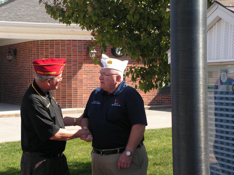 American Legion National Commander Dale Barnett (2015 - 2016) Visits Post 315