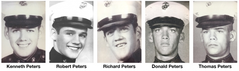 The Five Peters Brothers, Every One a Marine