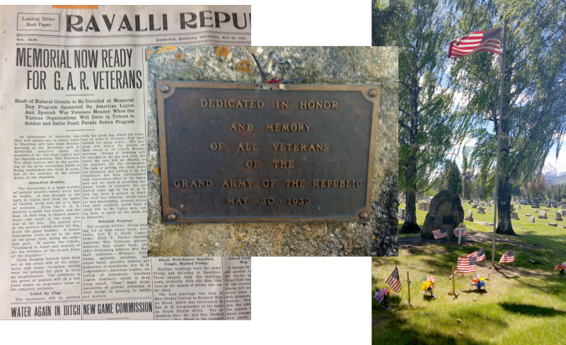 G.A.R. Memorial Dedication at Riverside Cemetery, Hamilton