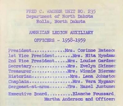 ALA Officers 1958-59