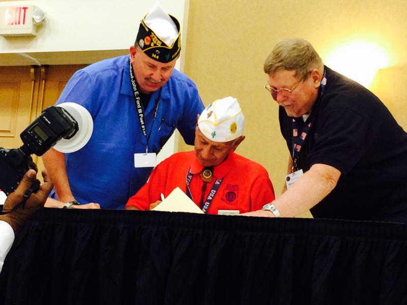 Final Charter Signing at the Department Convention at the Carefee Resort