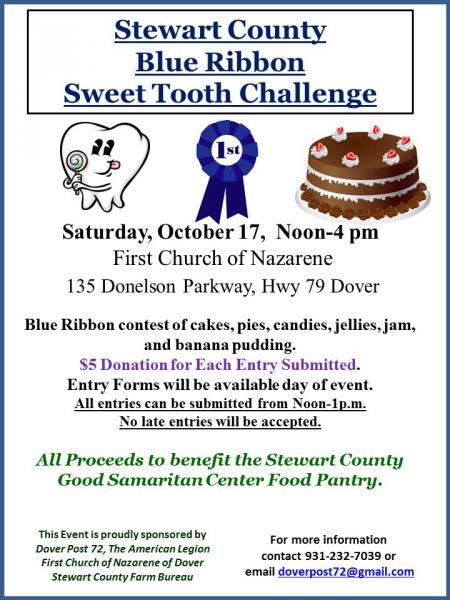 Stewart County TN Blue Ribbon Sweet Tooth Challenge