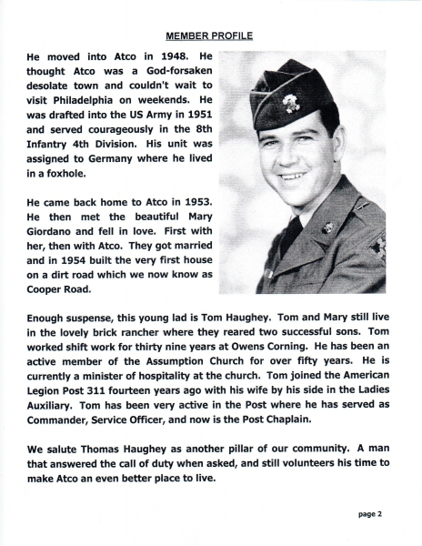 Thomas Haughey US Army 1951  