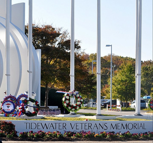 Kick-off Flag Raising Ceremony held for the Tidewater Veterans Memorial