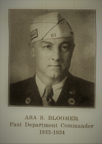 ASA Schoonmaker Bloomer Elected Department Commander