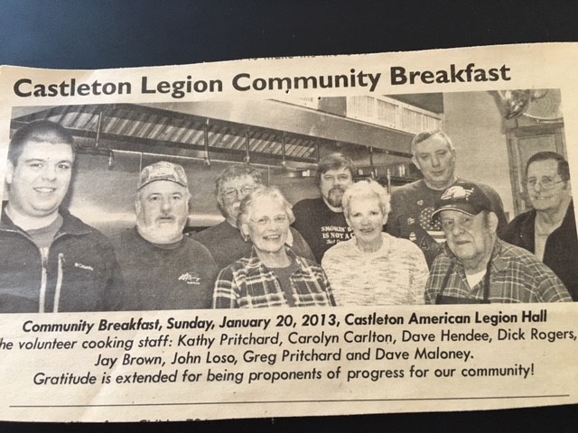 Castleton Legion Community Breakfast