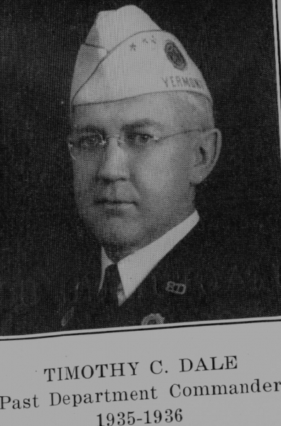 Timothy Christopher  Dale Elected Department Commander