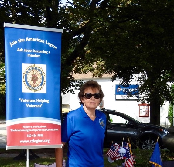 Ibell-Jacobson-Smith Post 61 Commander Cheryl Ely-DeCarlo represents The American Legion on Deep River Day