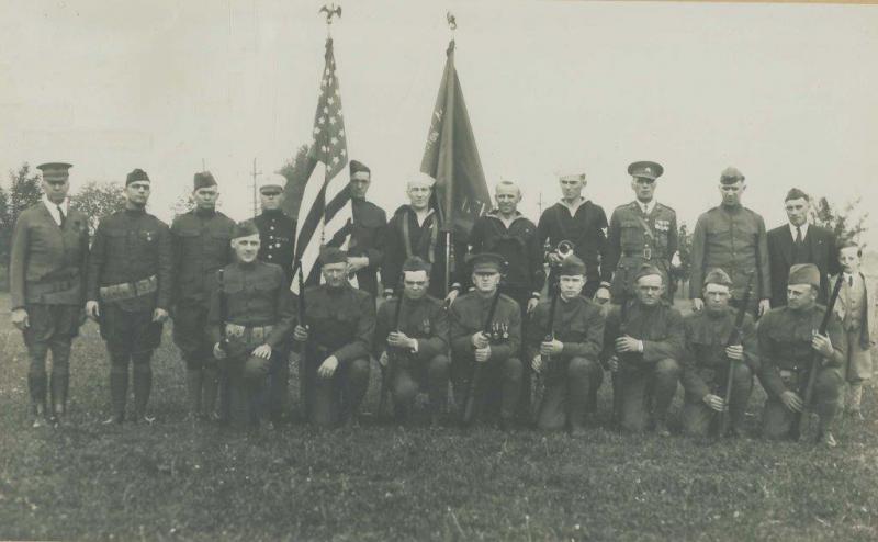 American Legion Members After 4th of July Parade 1930 or 1931