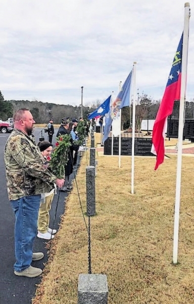 GA-Post 143 Participates in Wreath Laying Ceremony