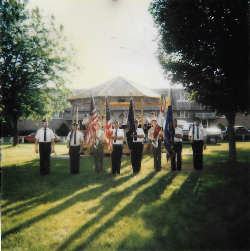 June 15, 1985 - Peterson Park, Pause for the Pledge, and Flag Burning Ceremony