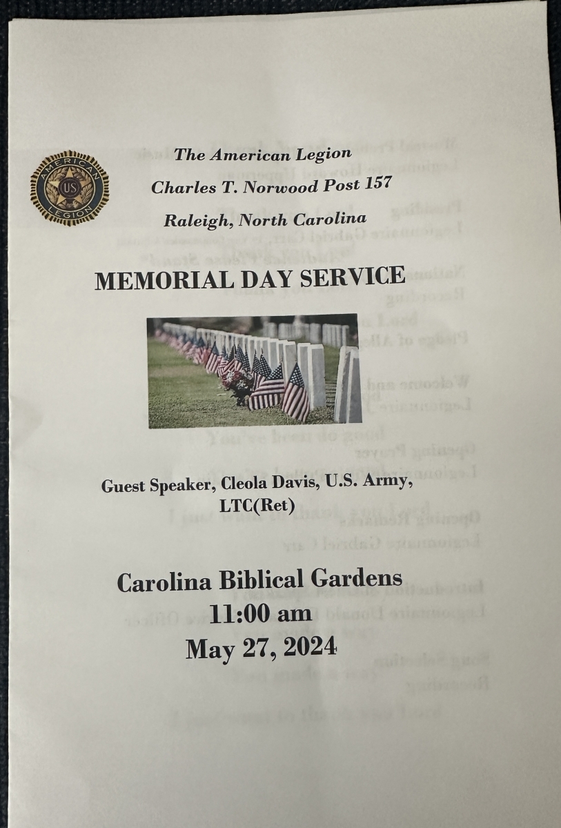 Memorial Day Service 2024