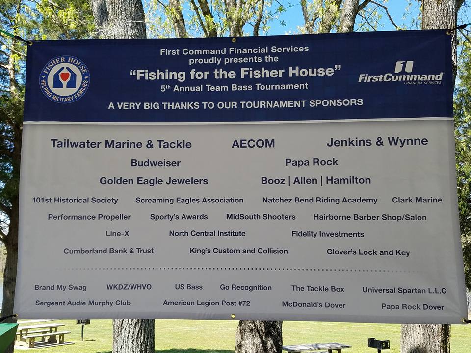 April 8, 2017.  Fishing for Fisher House-Post 72 Support