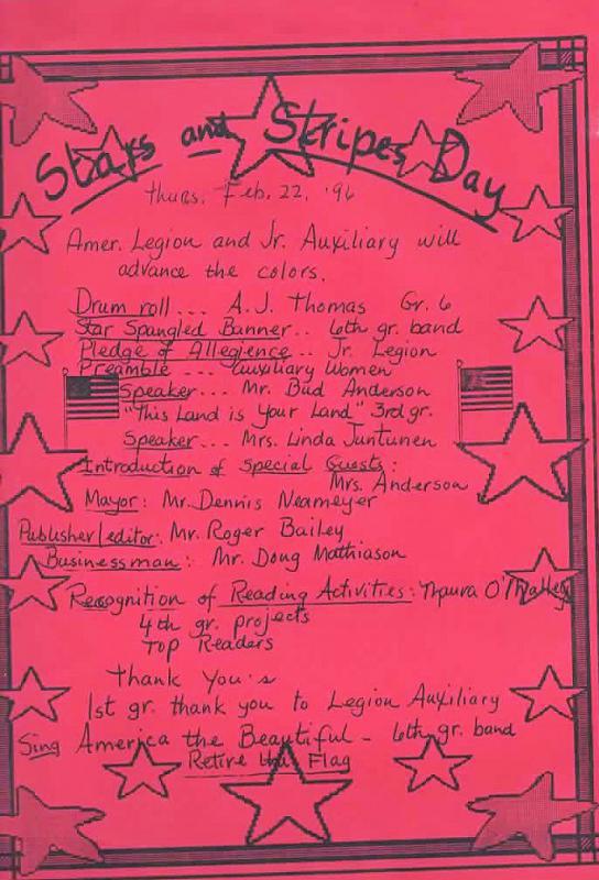 1996 ALA and Legion participate in Stars and Stripes Day