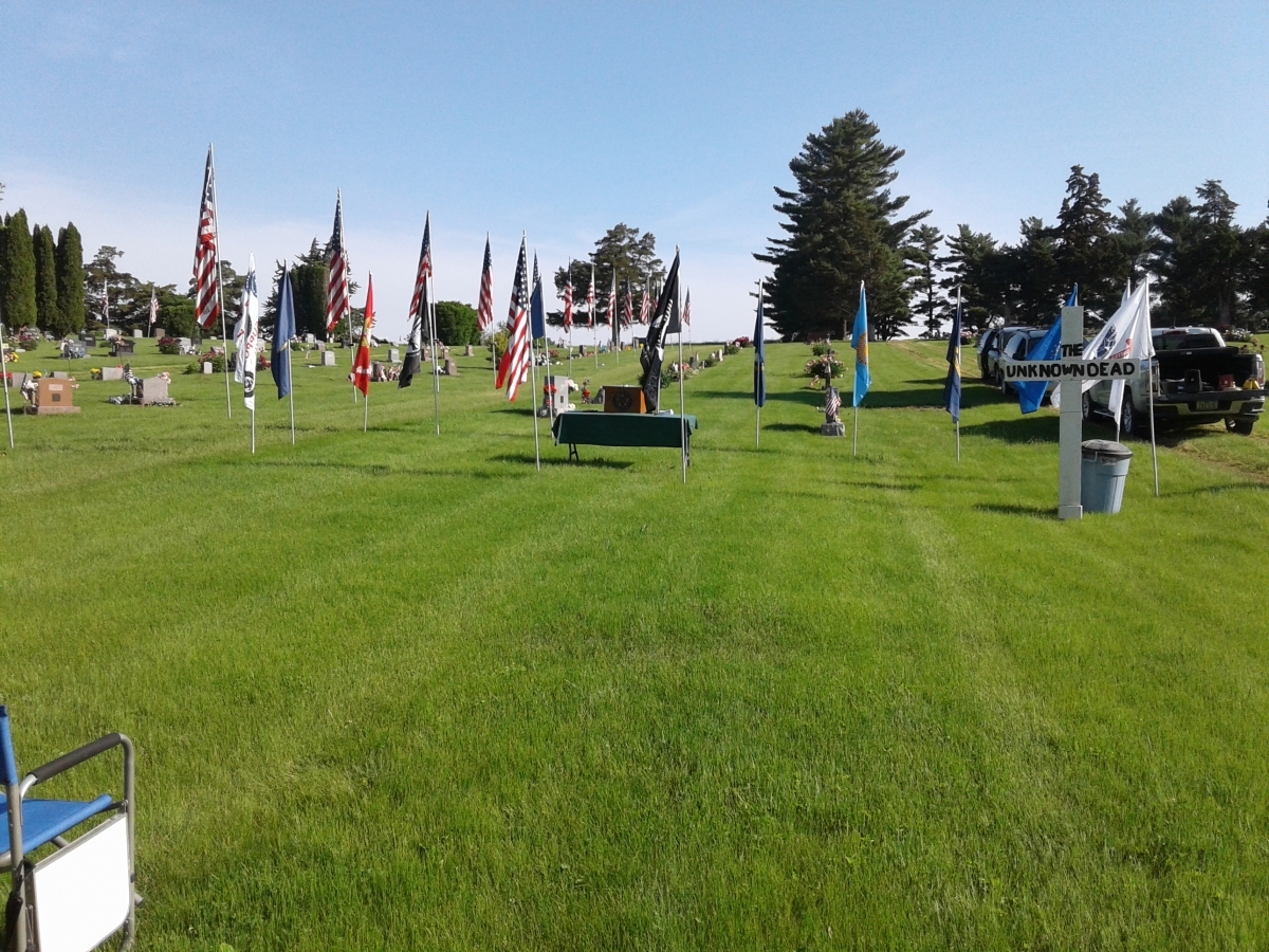 Memorial Day Service at Wellman, Ia. 