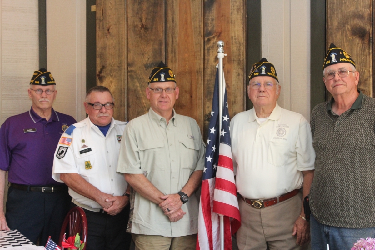 Newly Elected Officers for Post 286 Parkers Crossroads TN