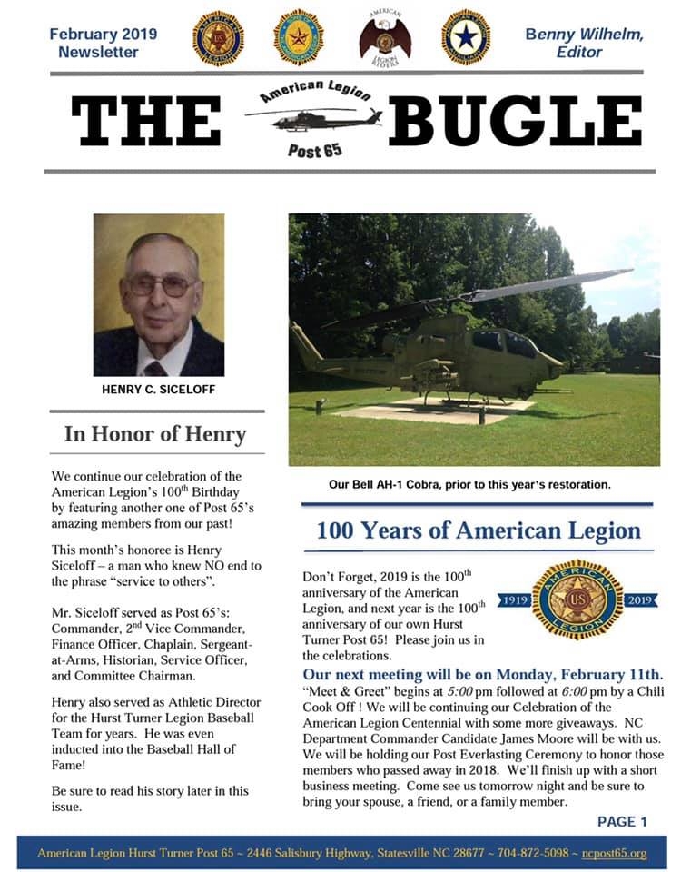 February edition of the Bugle