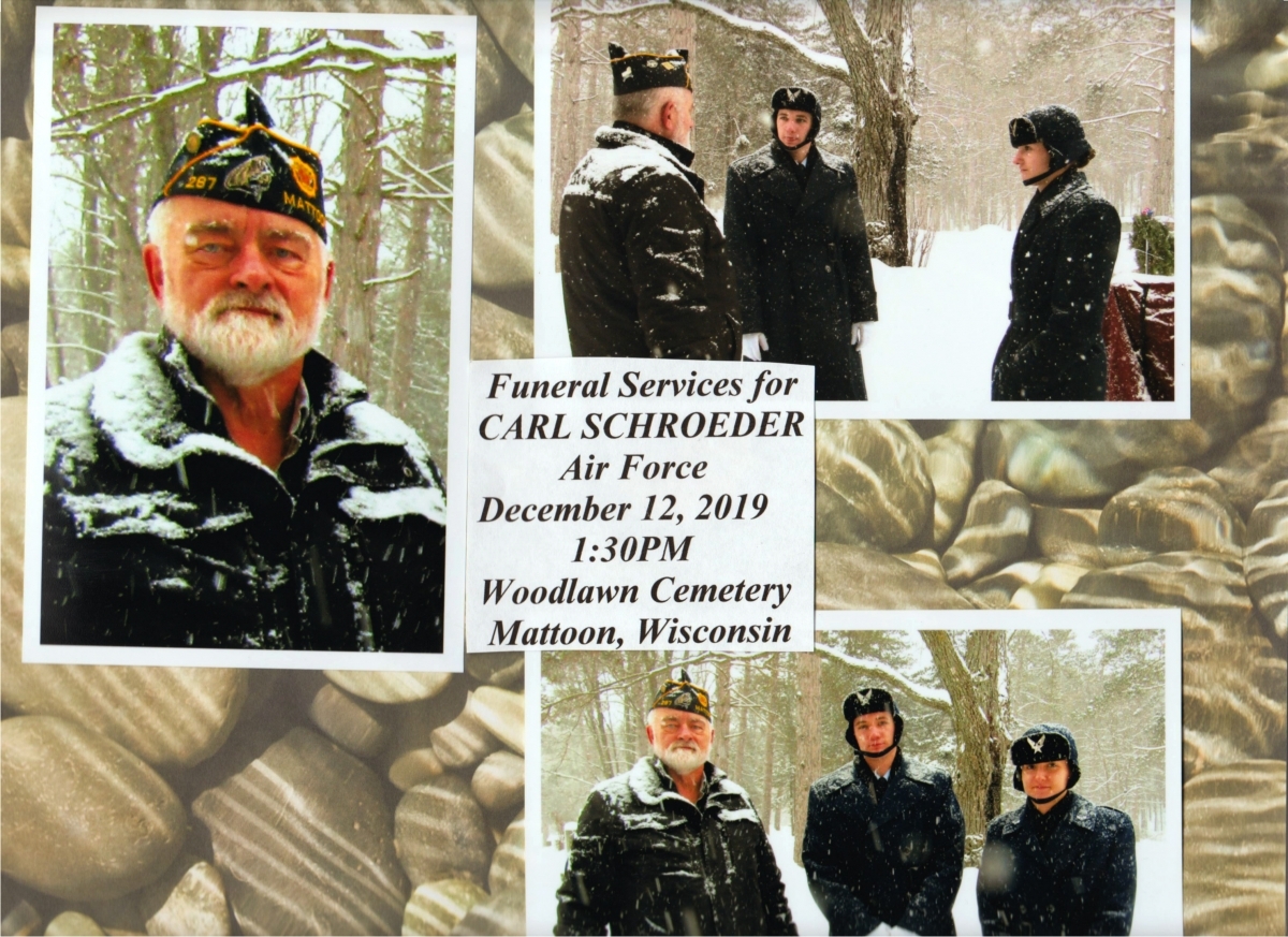 Honor Guard for Carl Schroeder
