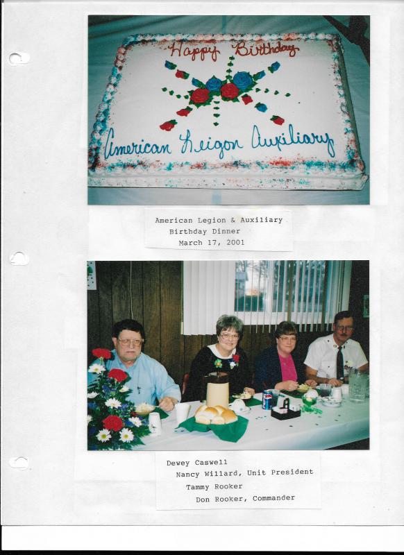 American Legion Celebrates their 82th birthday 2001