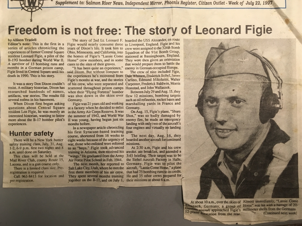 Post Commander Leonard Figie 1962