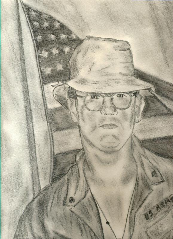 Pencil drawings of Veterans of all Wars